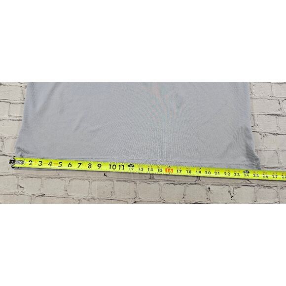 Travis Mathew Gray Blue Striped Short Sleeve Polo Shirt MENS SIZE XXL - Picture 3 of 11